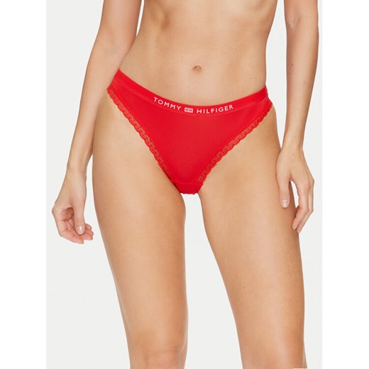 Tommy Hilfiger Figi klasyczne UW0UW04183 Czerwony ze sklepu MODIVO w kategorii Majtki damskie - zdjęcie 182701671