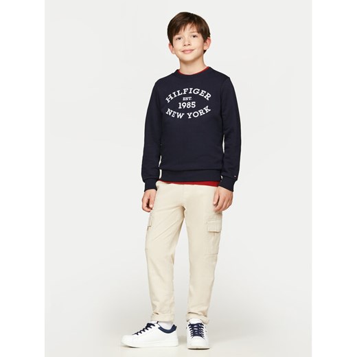 Tommy Hilfiger Bluza Monotype KB0KB09048 Granatowy Regular Fit ze sklepu MODIVO w kategorii Bluzy chłopięce - zdjęcie 182701721