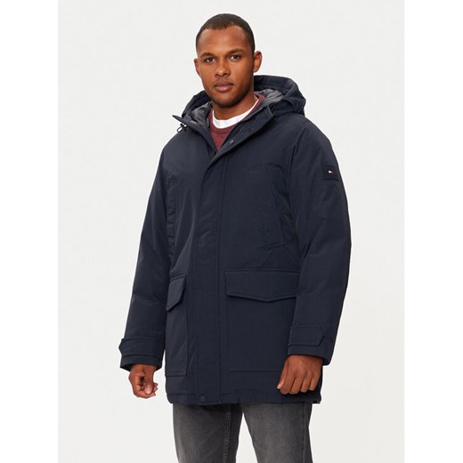 Tommy Hilfiger Kurtka puchowa Rockie MW0MW36595 Granatowy Regular Fit ze sklepu MODIVO w kategorii Kurtki męskie - zdjęcie 182701802