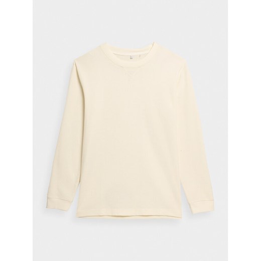 Outhorn Longsleeve OTHAW23TLONM183 Écru Regular Fit ze sklepu MODIVO w kategorii T-shirty męskie - zdjęcie 182701850