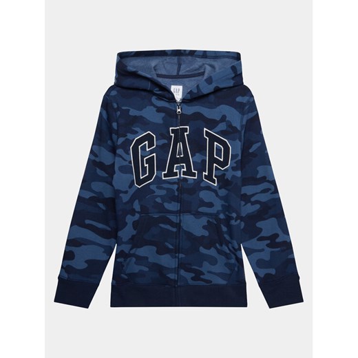 Gap Bluza 419551-00 Niebieski Regular Fit ze sklepu MODIVO w kategorii Bluzy chłopięce - zdjęcie 182701910