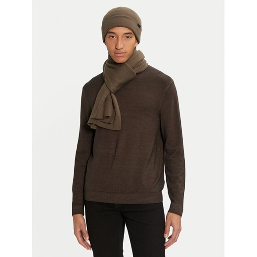 Jack&Jones Zestaw Szalik i Czapka 12163827 Zielony ze sklepu MODIVO w kategorii Czapki zimowe męskie - zdjęcie 182701934