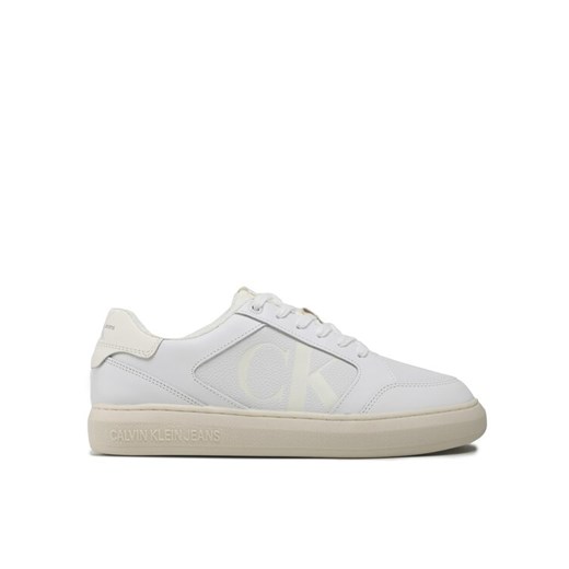 Calvin Klein Jeans Sneakersy Casual Cupsole Lth-Pu Mono YM0YM00573 Biały ze sklepu MODIVO w kategorii Buty sportowe męskie - zdjęcie 182701963