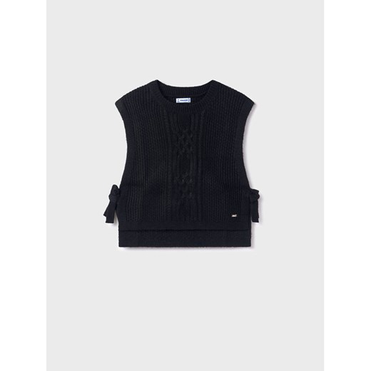 Mayoral Sweter 7.314 Czarny Regular Fit ze sklepu MODIVO w kategorii Kamizelki dziewczęce - zdjęcie 182702000