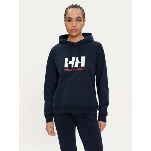 Helly Hansen Bluza Logo 2.0 34460 Granatowy Regular Fit ze sklepu MODIVO w kategorii Bluzy damskie - zdjęcie 182702021