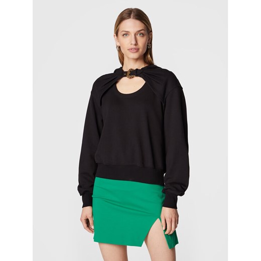 Versace Jeans Couture Bluza Basic 73HAI312 Czarny Relaxed Fit ze sklepu MODIVO w kategorii Bluzy damskie - zdjęcie 182702054