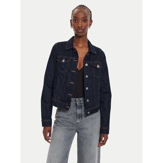 Pepe Jeans Kurtka jeansowa PL402430 Granatowy Slim Fit ze sklepu MODIVO w kategorii Kurtki damskie - zdjęcie 182702063