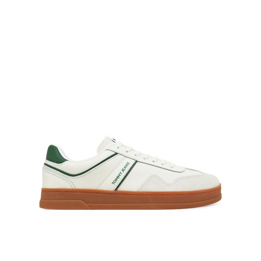 Tommy Jeans Sneakersy The Greenwich Leather EM0EM01571 Écru ze sklepu MODIVO w kategorii Buty sportowe męskie - zdjęcie 182702191