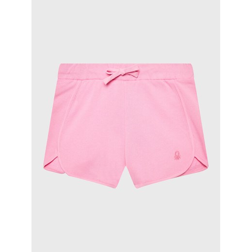 United Colors Of Benetton Szorty sportowe 3J70G900O Różowy Regular Fit ze sklepu MODIVO w kategorii Spodenki dziewczęce - zdjęcie 182702211