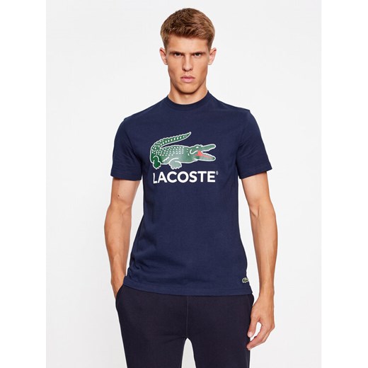 Lacoste T-Shirt TH1285 Granatowy Regular Fit ze sklepu MODIVO w kategorii T-shirty męskie - zdjęcie 182702281