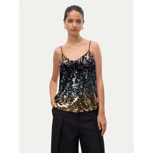 Vero Moda Top Ria 10317314 Czarny Regular Fit ze sklepu MODIVO w kategorii Bluzki damskie - zdjęcie 182702301