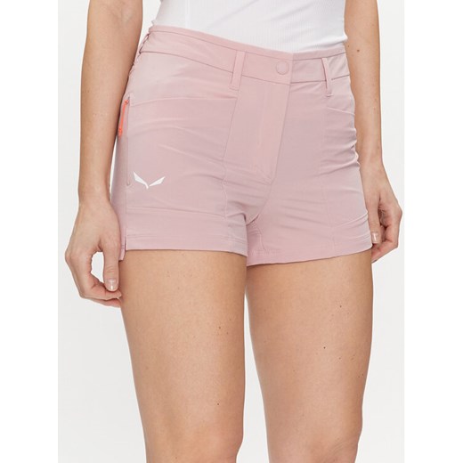 Salewa Szorty sportowe Puez 28315 Różowy Regular Fit ze sklepu MODIVO w kategorii Szorty - zdjęcie 182702383