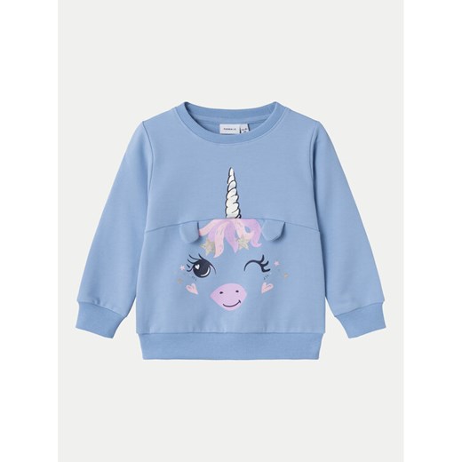 NAME IT Bluza 13232088 Niebieski Regular Fit ze sklepu MODIVO w kategorii Bluzy dziewczęce - zdjęcie 182702402
