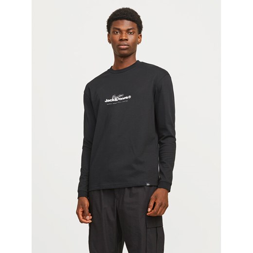 Jack&Jones Longsleeve Charlie 12265426 Czarny Regular Fit ze sklepu MODIVO w kategorii T-shirty męskie - zdjęcie 182702413