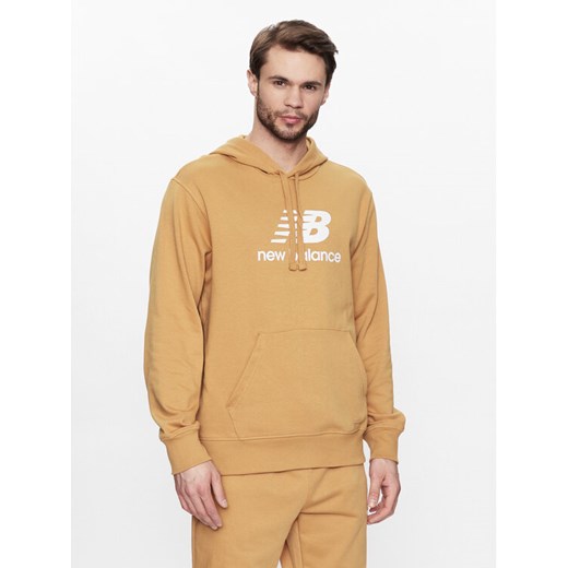 New Balance Bluza MT31537 Pomarańczowy Relaxed Fit ze sklepu MODIVO w kategorii Bluzy męskie - zdjęcie 182702431