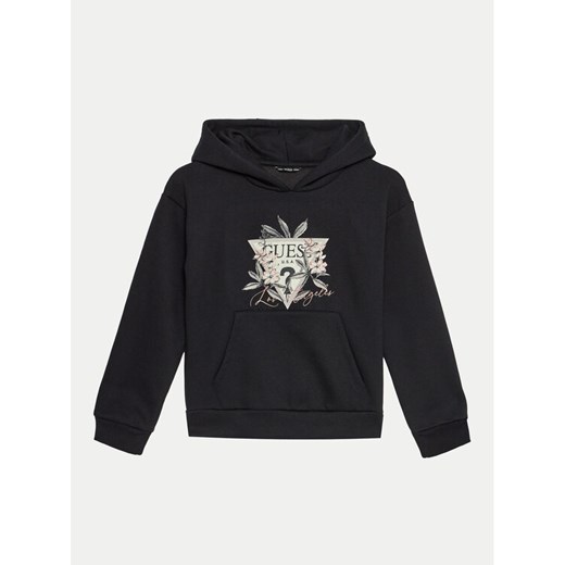Guess Bluza J4BQ27 KCKF2 Czarny Regular Fit ze sklepu MODIVO w kategorii Bluzy chłopięce - zdjęcie 182702500