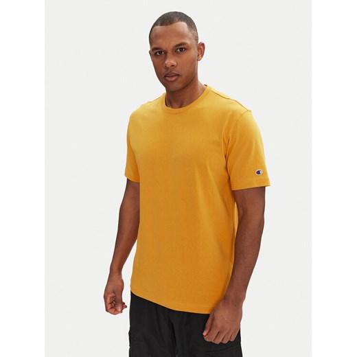 Champion T-Shirt 220761 Żółty Loose Fit ze sklepu MODIVO w kategorii T-shirty męskie - zdjęcie 182702521