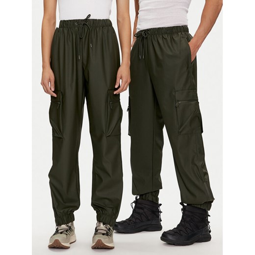 Rains Spodnie przeciwdeszczowe Cargo Rain Pants Regular W3 18850 Zielony Regular Rains M MODIVO