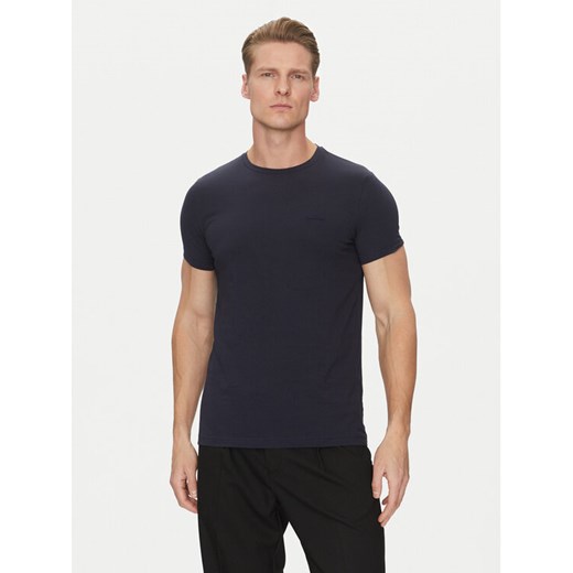 Calvin Klein T-Shirt K10K112724 Granatowy Slim Fit ze sklepu MODIVO w kategorii T-shirty męskie - zdjęcie 182702593