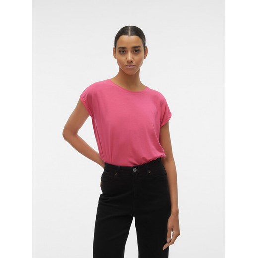 Vero Moda T-Shirt Ava 10284468 Różowy Regular Fit ze sklepu MODIVO w kategorii Bluzki damskie - zdjęcie 182702632