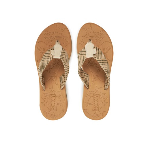 Roxy Japonki ARJL100899 Beżowy ze sklepu MODIVO w kategorii Klapki damskie - zdjęcie 182702640