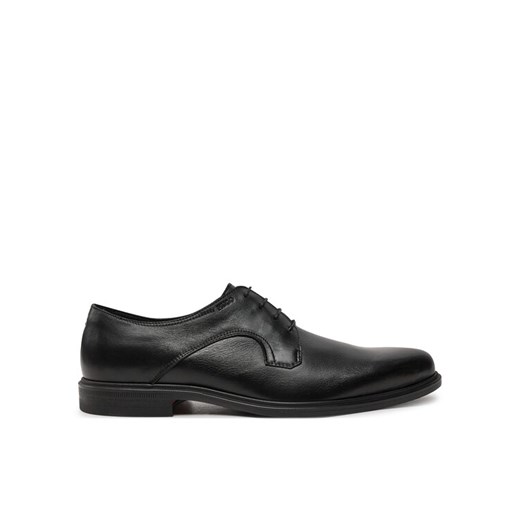 Hugo Półbuty Kerr Derb 50522948 Czarny ze sklepu MODIVO w kategorii Buty eleganckie męskie - zdjęcie 182702651