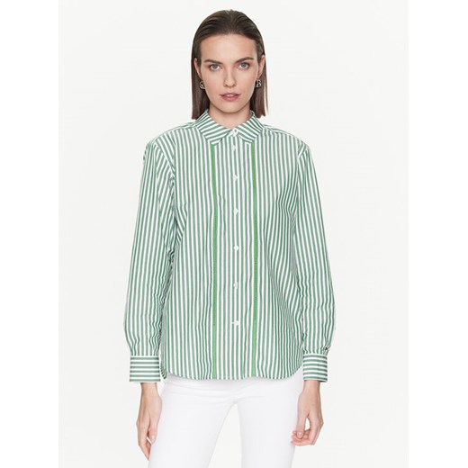 Tommy Hilfiger Koszula WW0WW37996 Zielony Relaxed Fit ze sklepu MODIVO w kategorii Koszule damskie - zdjęcie 182702652