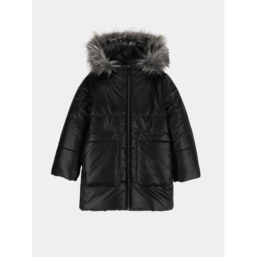 Coccodrillo Płaszcz ZC3151103OGK Czarny Regular Fit ze sklepu MODIVO w kategorii Płaszcze dziewczęce - zdjęcie 182702654