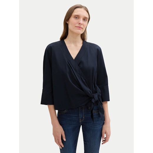 Tom Tailor Bluzka 1043200 Granatowy Loose Fit ze sklepu MODIVO w kategorii Bluzki damskie - zdjęcie 182702664