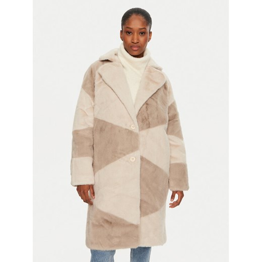 Bomboogie Kożuch CW8698TFSB4 Beżowy Loose Fit ze sklepu MODIVO w kategorii Kożuchy - zdjęcie 182702683