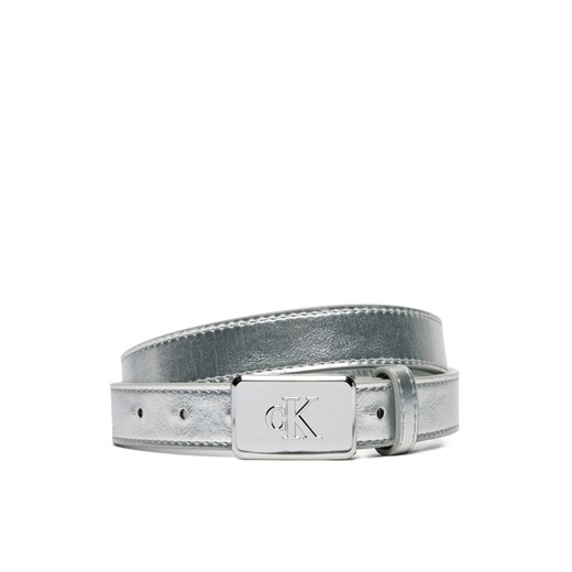 Calvin Klein Jeans Pasek Dziecięcy Metallic Buckle Belt IU0IU00666 Srebrny ze sklepu MODIVO w kategorii Akcesoria dziecięce - zdjęcie 182702684