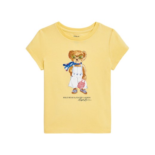 Polo Ralph Lauren T-Shirt 312965226002 Żółty Regular Fit ze sklepu MODIVO w kategorii Bluzki dziewczęce - zdjęcie 182702723