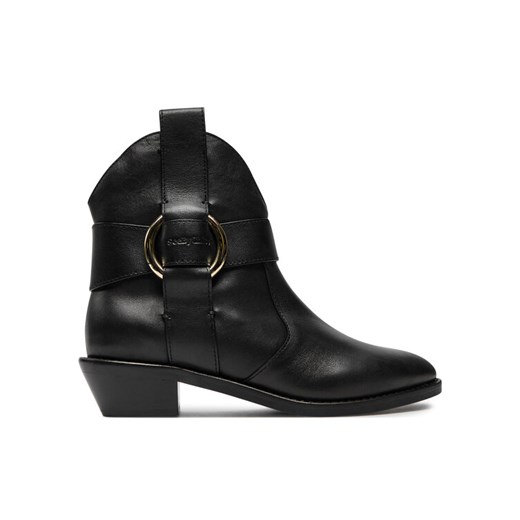See By Chloé Kowbojki New Ring SB43000A Czarny ze sklepu MODIVO w kategorii Botki - zdjęcie 182702833