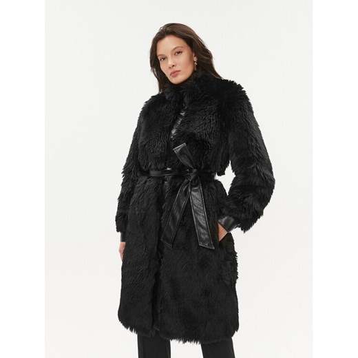 TWINSET Futro 232TT2020 Czarny Regular Fit ze sklepu MODIVO w kategorii Futra damskie - zdjęcie 182702854