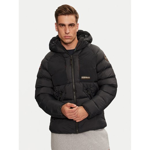 Napapijri Kurtka zimowa Moesa NP0A4I1R Czarny Regular Fit ze sklepu MODIVO w kategorii Kurtki męskie - zdjęcie 182702891