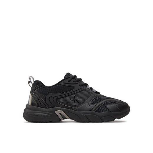 Calvin Klein Jeans Sneakersy Retro Tennis Low Mix Ml Met YM0YM00931 Czarny 42 MODIVO