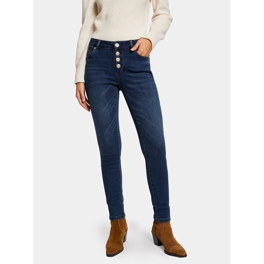 Morgan Jeansy 241-PMIRA Granatowy Skinny Fit ze sklepu MODIVO w kategorii Jeansy damskie - zdjęcie 182702933