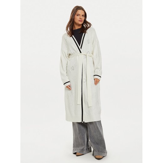 Liu Jo Sport Kardigan TF4216 MS55L Biały Regular Fit ze sklepu MODIVO w kategorii Swetry damskie - zdjęcie 182702973