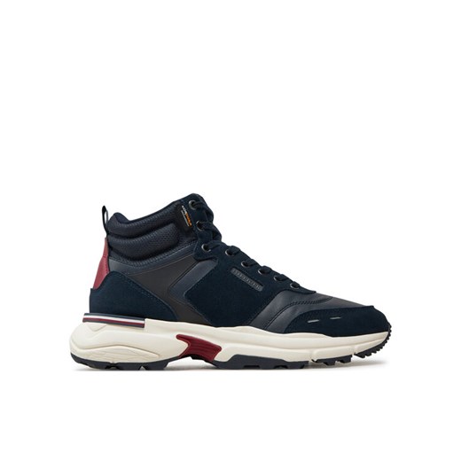 Tommy Hilfiger Sneakersy M Runner Cordura Hi Lth Mix FM0FM05222 Granatowy Tommy Hilfiger 40 MODIVO