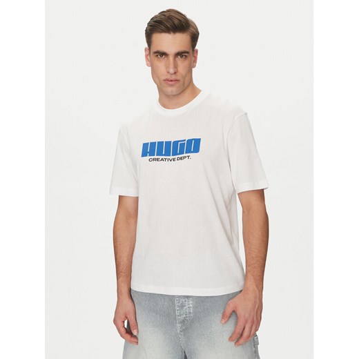 HUGO T-Shirt Newromi 50542934 Czarny Regular Fit ze sklepu MODIVO w kategorii T-shirty męskie - zdjęcie 182703030