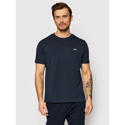 Hugo T-Shirt Dero222 50466158 Granatowy Regular Fit ze sklepu MODIVO w kategorii T-shirty męskie - zdjęcie 182703032