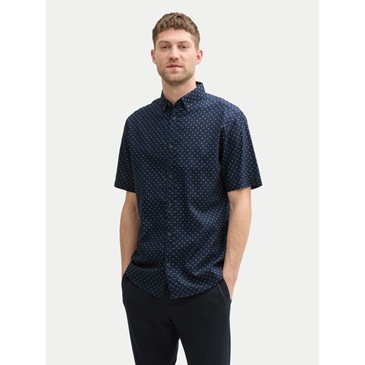 Tom Tailor Koszula 1045099 Granatowy Regular Fit ze sklepu MODIVO w kategorii Koszule męskie - zdjęcie 182703110
