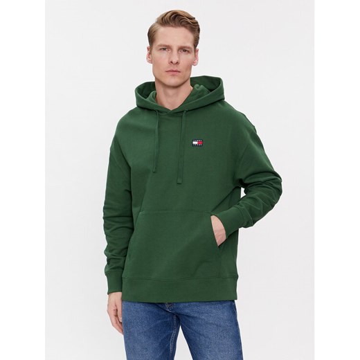Tommy Jeans Bluza DM0DM16369 Zielony Relaxed Fit ze sklepu MODIVO w kategorii Bluzy męskie - zdjęcie 182703121