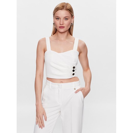 Liu Jo Top CA3095 T2200 Biały Regular Fit ze sklepu MODIVO w kategorii Bluzki damskie - zdjęcie 182703140