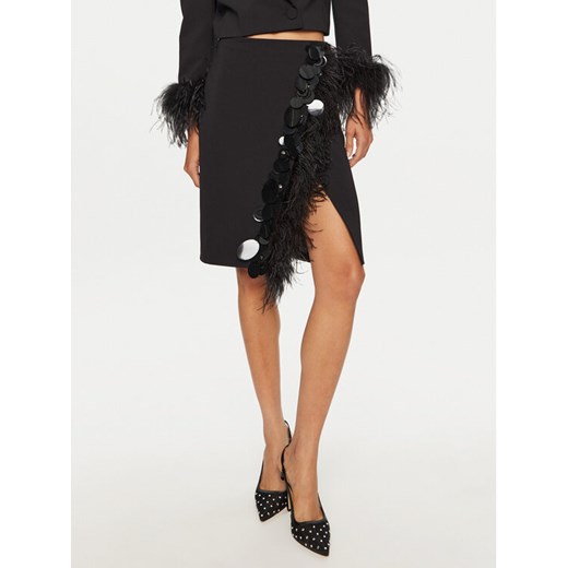 PINKO Spódnica midi 102941 A1JX Czarny Slim Fit ze sklepu MODIVO w kategorii Spódnice - zdjęcie 182703194
