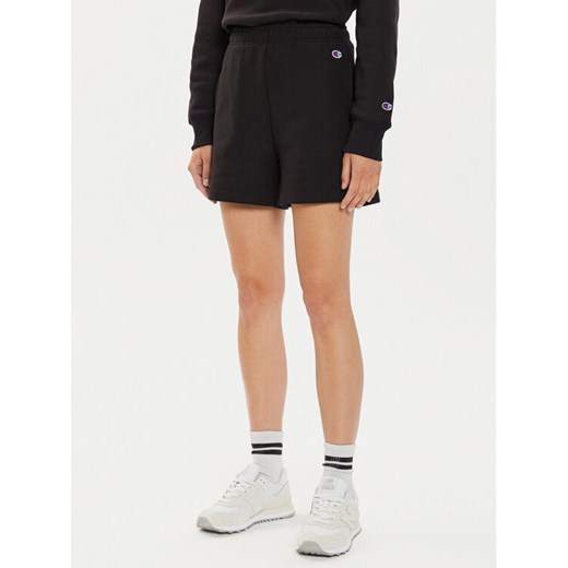 Champion Szorty sportowe Minimal Reverse Weave 116247 Czarny Regular Fit ze sklepu MODIVO w kategorii Szorty - zdjęcie 182703211