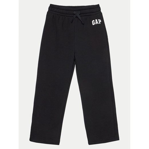 Gap Spodnie materiałowe 645346-00 Czarny Regular Fit ze sklepu MODIVO w kategorii Spodnie dziewczęce - zdjęcie 182703213