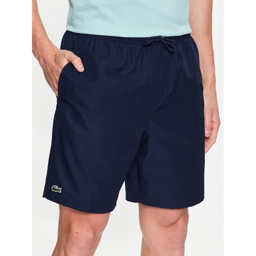 Lacoste Szorty tenisowe GH353T Granatowy Regular Fit ze sklepu MODIVO w kategorii Spodenki męskie - zdjęcie 182703332