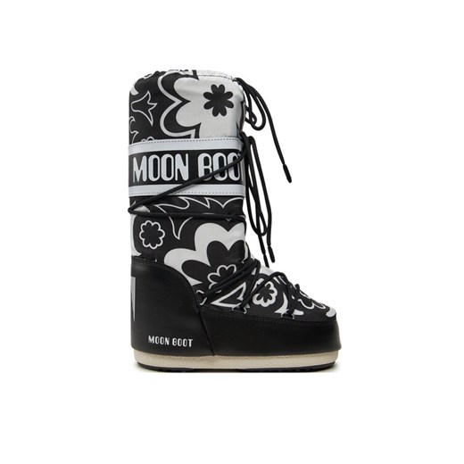 Moon Boot Śniegowce Mb Icon Flower 80D1402940 Czarny ze sklepu MODIVO w kategorii Śniegowce damskie - zdjęcie 182703353