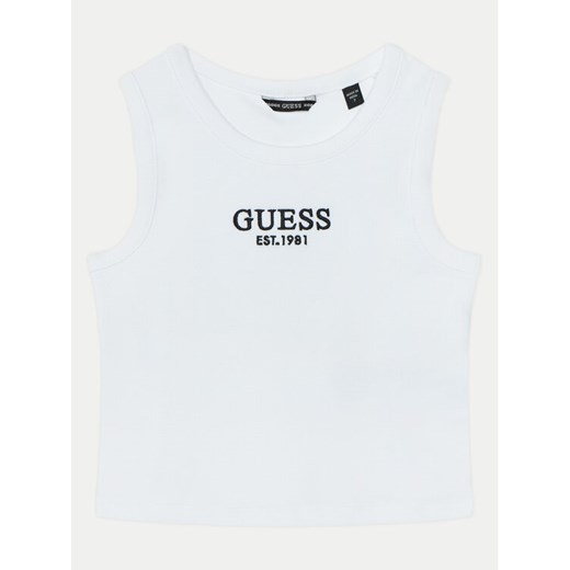 Guess Top J4YI16 KBZP4 Biały Regular Fit ze sklepu MODIVO w kategorii Bluzki dziewczęce - zdjęcie 182703374